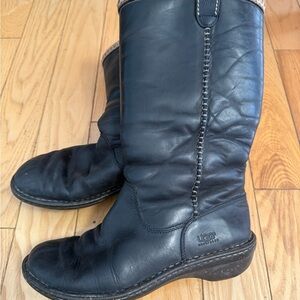 UGG Swell Shearling lined Black Winter Boots